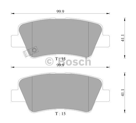 Bosch 0 986 AB3 133 Гальмівні колодки, комплект 0986AB3133: Купити в Україні - Добра ціна на EXIST.UA!