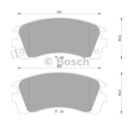Bosch 0 986 AB9 051 Гальмівні колодки, комплект 0986AB9051: Купити в Україні - Добра ціна на EXIST.UA!