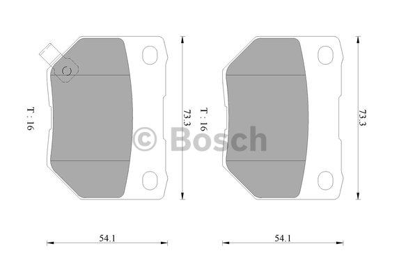 Bosch 0 986 AB9 052 Гальмівні колодки, комплект 0986AB9052: Купити в Україні - Добра ціна на EXIST.UA!