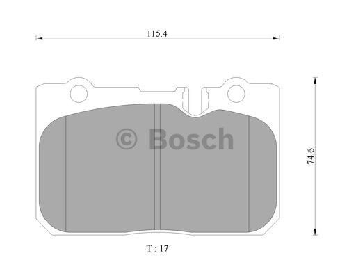 Bosch 0 986 AB9 325 Гальмівні колодки, комплект 0986AB9325: Купити в Україні - Добра ціна на EXIST.UA!