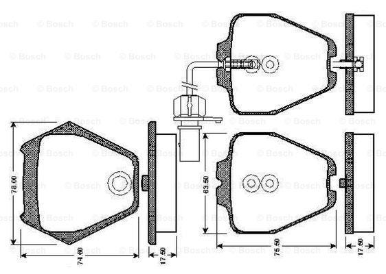 Bosch 0 986 TB2 808 Гальмівні колодки, комплект 0986TB2808: Купити в Україні - Добра ціна на EXIST.UA!