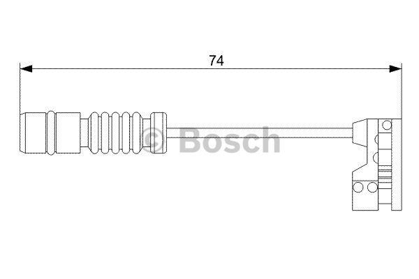 Датчик зносу гальмівних колодок Bosch 1 987 473 008