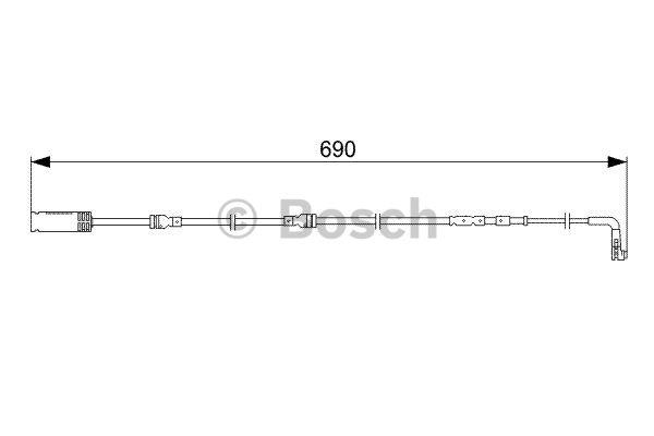 Датчик зносу гальмівних колодок Bosch 1 987 473 052
