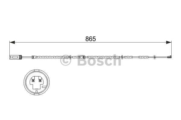 Датчик износа тормозных колодок Bosch 1 987 473 519