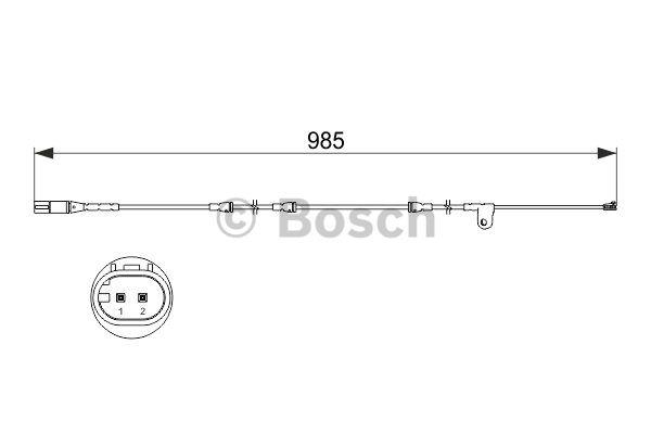 Датчик зносу гальмівних колодок Bosch 1 987 473 520