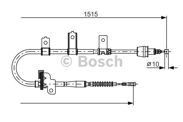 Трос ручного гальма Bosch 1 987 482 098