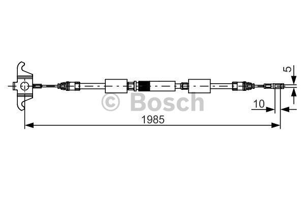 Трос ручного гальма Bosch 1 987 482 128