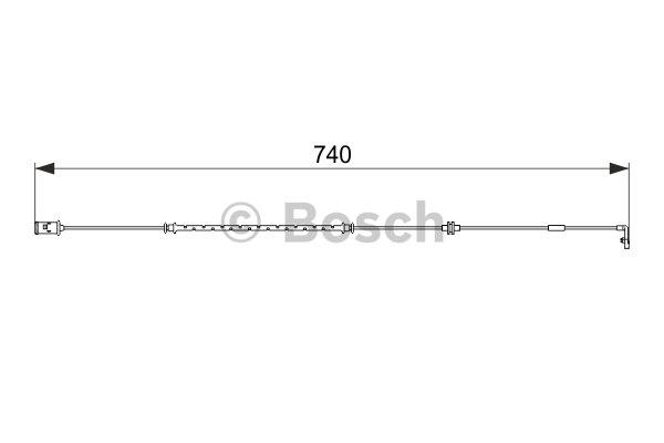 Датчик износа тормозных колодок Bosch 1 987 474 587