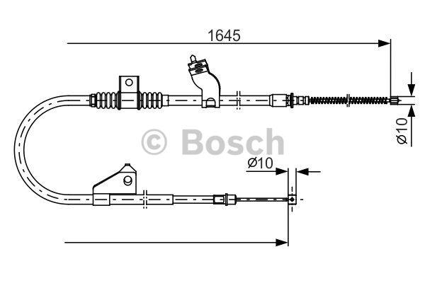Трос ручного гальма Bosch 1 987 482 275