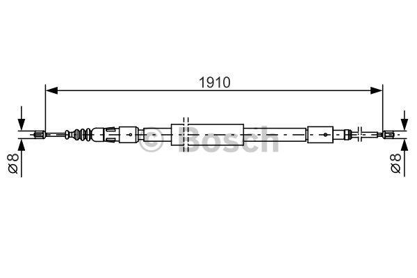 Трос ручного гальма Bosch 1 987 482 318