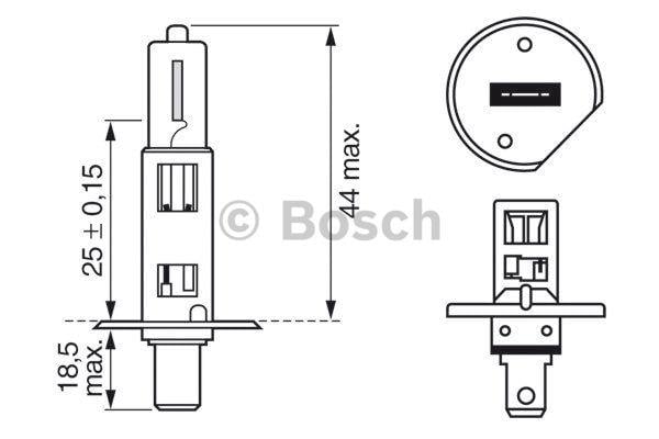 Лампа галогенна Bosch Longlife Daytime 12В H1 55Вт Bosch 1 987 302 018