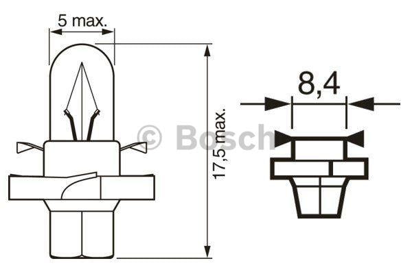 Bosch Лампа розжарювання BAX 12V 1,12W – ціна 49 UAH