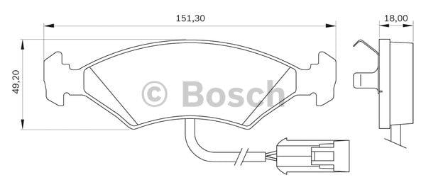 Bosch 0 986 BB0 002 Гальмівні колодки, комплект 0986BB0002: Купити в Україні - Добра ціна на EXIST.UA!