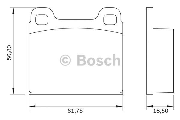 Bosch 0 986 BB0 016 Гальмівні колодки, комплект 0986BB0016: Купити в Україні - Добра ціна на EXIST.UA!