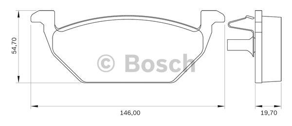 Bosch 0 986 BB0 109 Гальмівні колодки, комплект 0986BB0109: Купити в Україні - Добра ціна на EXIST.UA!