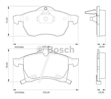 Bosch 0 986 BB0 138 Гальмівні колодки, комплект 0986BB0138: Купити в Україні - Добра ціна на EXIST.UA!