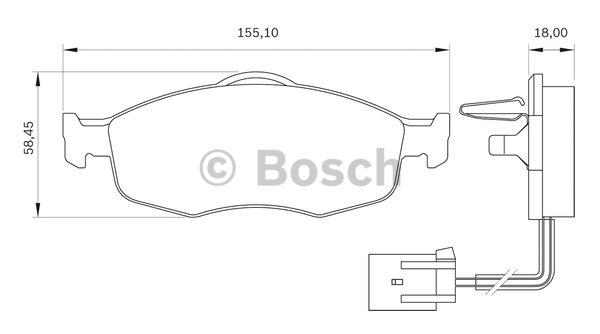 Bosch 0 986 BB0 143 Гальмівні колодки, комплект 0986BB0143: Купити в Україні - Добра ціна на EXIST.UA!
