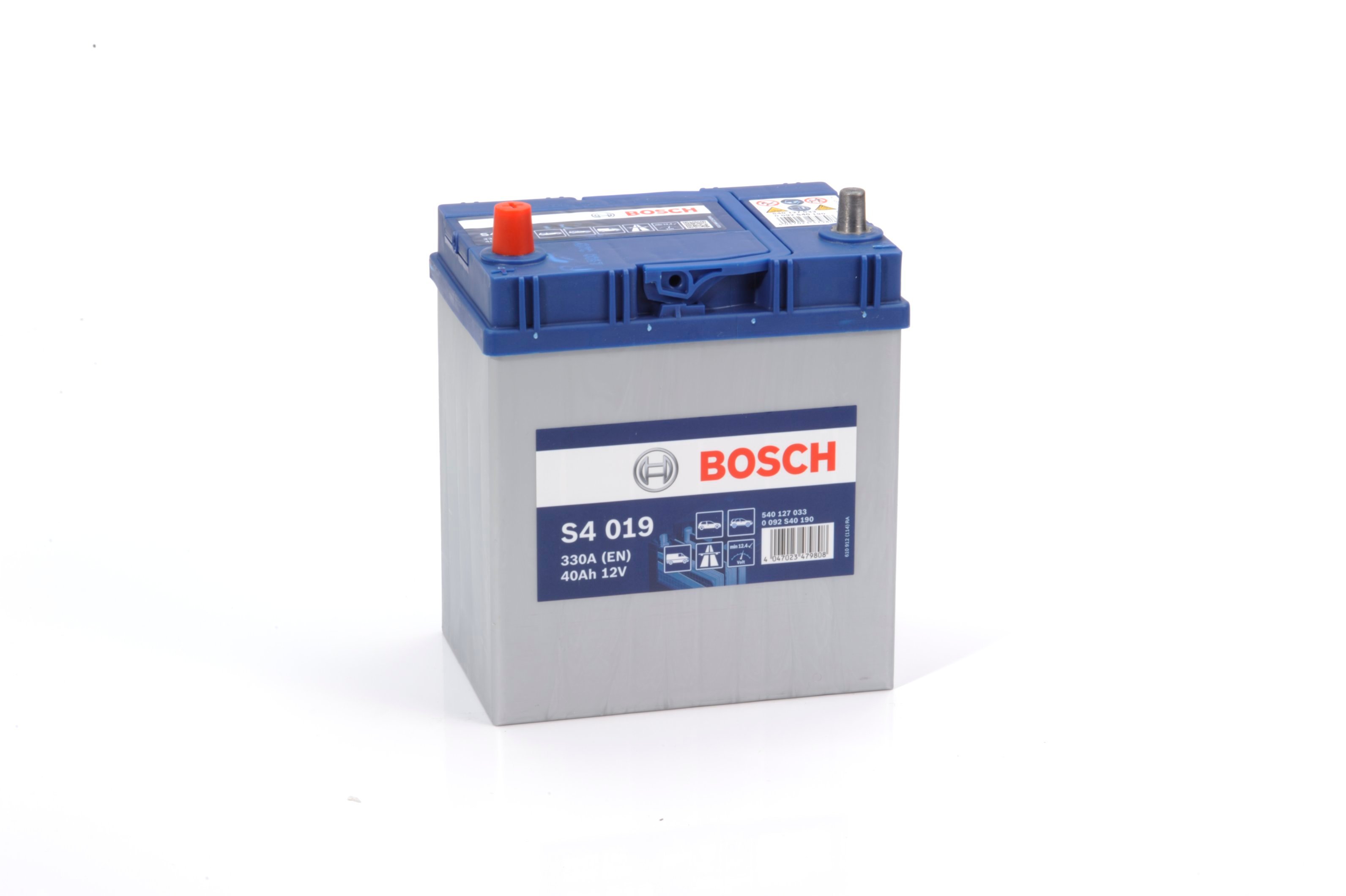 Батарея аккумуляторная Bosch 12В 40Ач 330A(EN) L+ Bosch 0092S40190 - фото 3