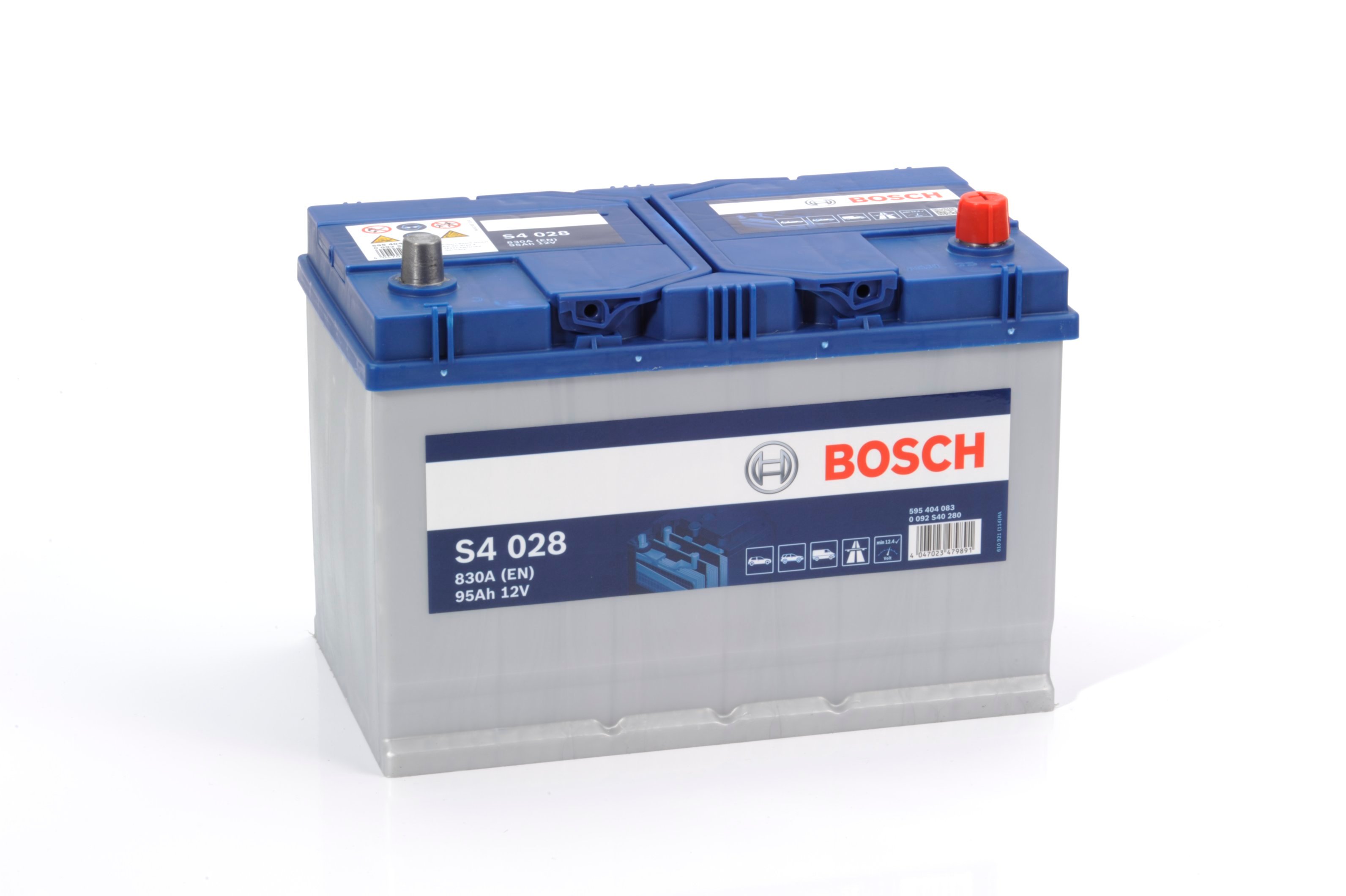 Батарея аккумуляторная Bosch 12В 95Ач 830А(EN) R+ Bosch 0092S40280 - фото 8