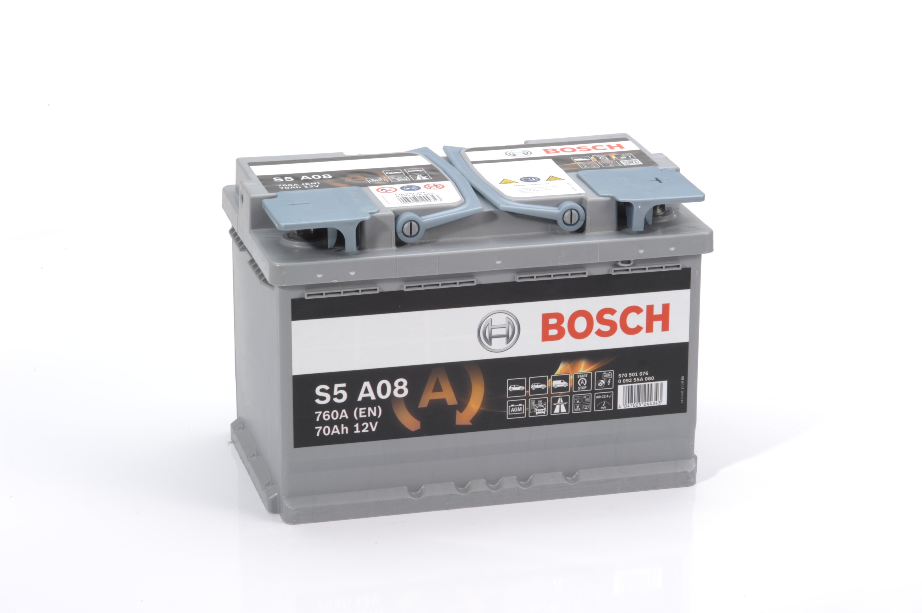 Батарея аккумуляторная Bosch 12В 70Ач 760А(EN) R+ Start&Stop Bosch 0092S5A080 - фото 7