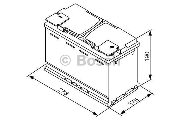 Батарея аккумуляторная Bosch 12В 70Ач 760А(EN) R+ Start&Stop Bosch 0092S5A080 - фото 4