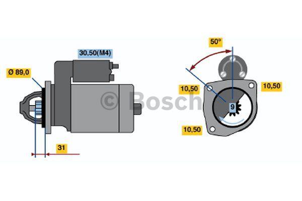 Стартер Bosch 0 001 368 001