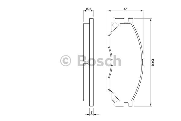 Bosch Гальмівні колодки, комплект – ціна 1080 UAH