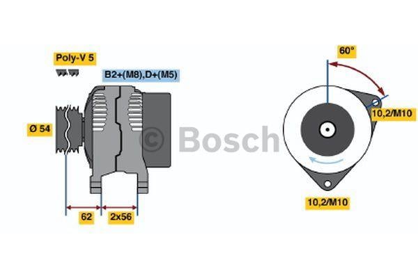 Генератор Bosch 0 124 415 023