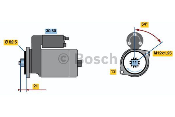 Стартер Bosch 0 986 020 591