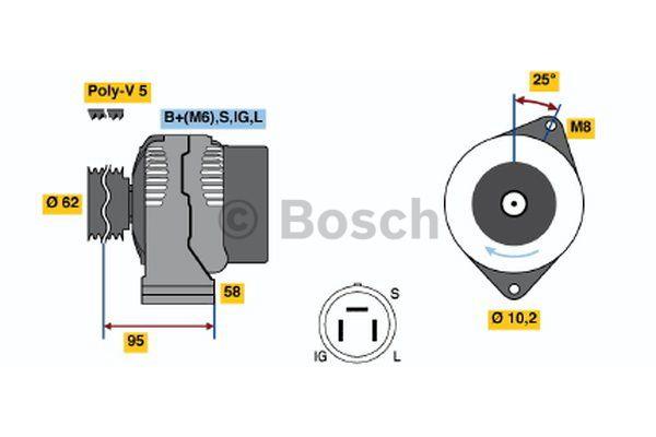 Генератор Bosch 0 986 035 501