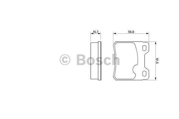 Bosch Гальмівні колодки, комплект – ціна 553 UAH