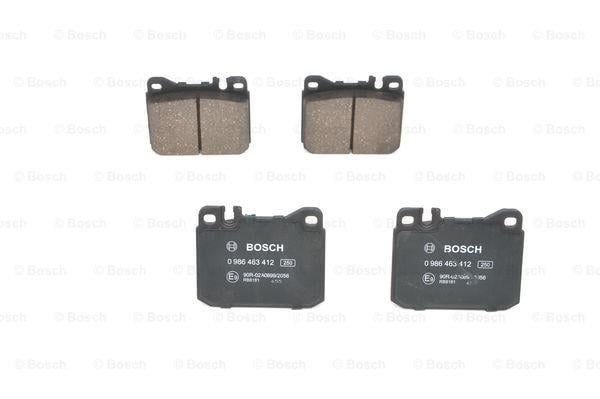 Гальмівні колодки, комплект Bosch 0 986 463 412