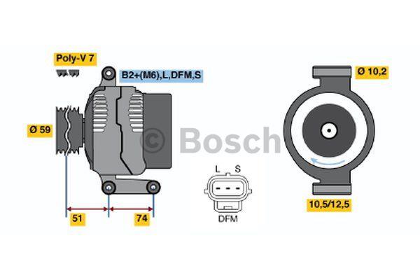 Генератор Bosch 0 986 042 650