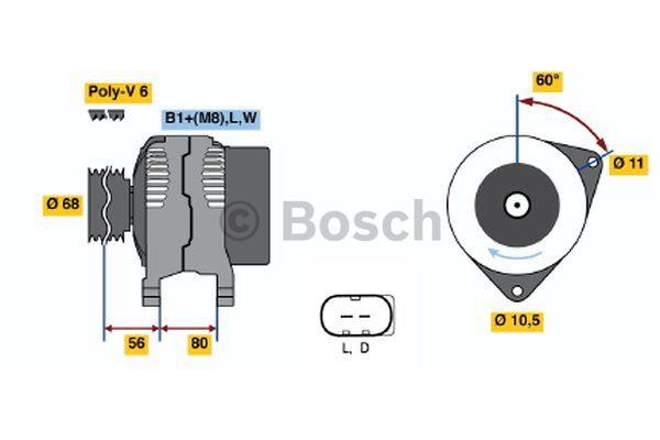 Генератор Bosch 0 986 042 670