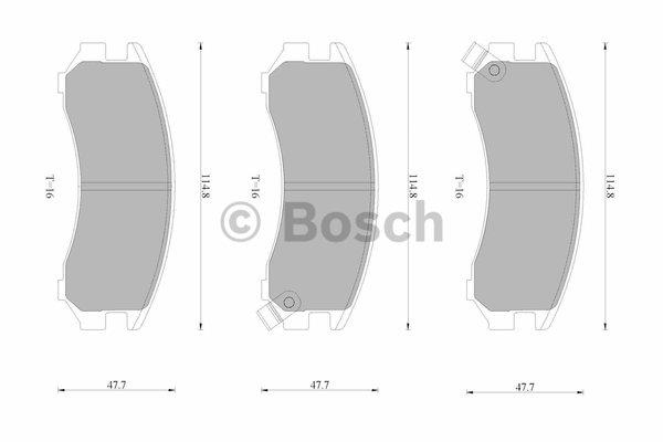 Bosch 0 986 AB9 026 Гальмівні колодки, комплект 0986AB9026: Купити в Україні - Добра ціна на EXIST.UA!