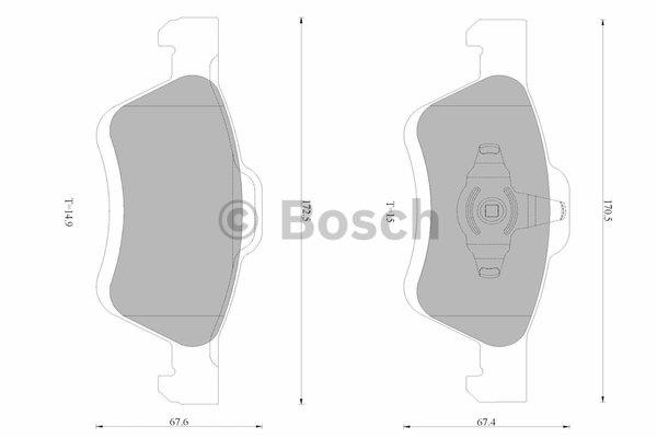 Bosch 0 986 AB9 402 Гальмівні колодки, комплект 0986AB9402: Купити в Україні - Добра ціна на EXIST.UA!