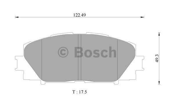 Bosch 0 986 AB9 146 Гальмівні колодки, комплект 0986AB9146: Купити в Україні - Добра ціна на EXIST.UA!
