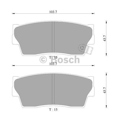 Bosch 0 986 AB9 136 Гальмівні колодки, комплект 0986AB9136: Купити в Україні - Добра ціна на EXIST.UA!