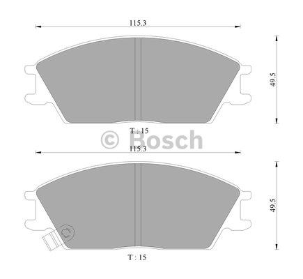 Bosch 0 986 AB9 059 Гальмівні колодки, комплект 0986AB9059: Приваблива ціна - Купити в Україні на EXIST.UA!