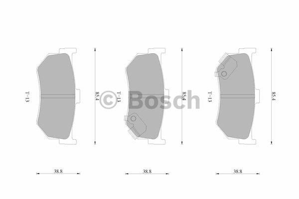 Bosch 0 986 AB9 254 Гальмівні колодки, комплект 0986AB9254: Купити в Україні - Добра ціна на EXIST.UA!