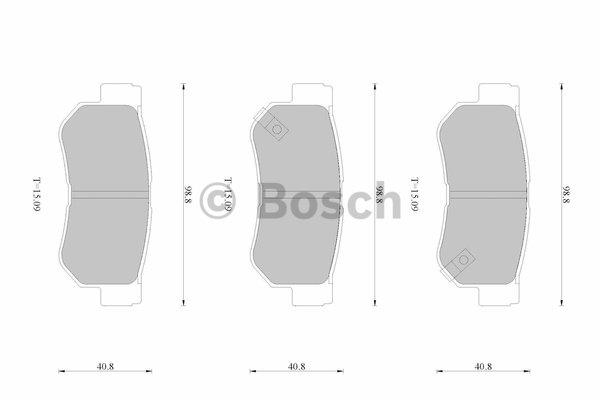 Bosch 0 986 AB1 719 Гальмівні колодки, комплект 0986AB1719: Купити в Україні - Добра ціна на EXIST.UA!
