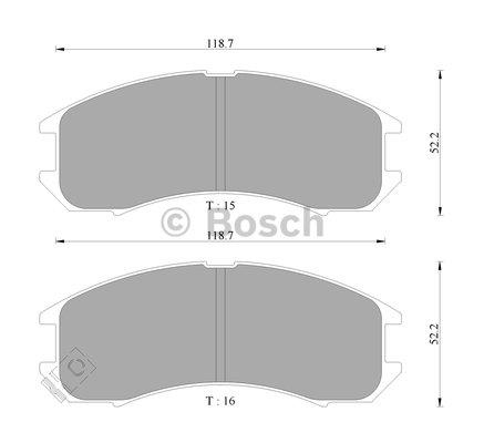 Bosch 0 986 AB9 024 Гальмівні колодки, комплект 0986AB9024: Купити в Україні - Добра ціна на EXIST.UA!