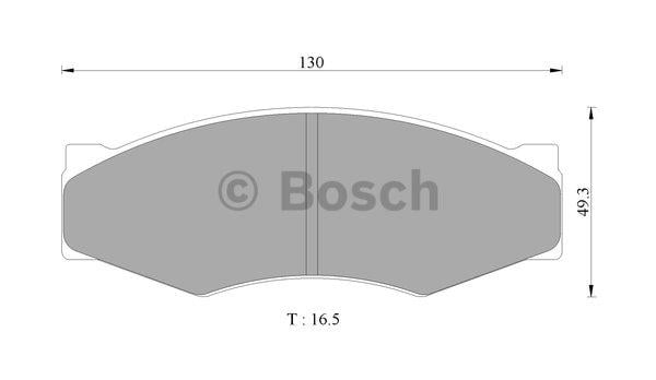 Bosch 0 986 AB9 168 Гальмівні колодки, комплект 0986AB9168: Приваблива ціна - Купити в Україні на EXIST.UA!