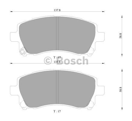 Bosch 0 986 AB9 134 Гальмівні колодки, комплект 0986AB9134: Купити в Україні - Добра ціна на EXIST.UA!