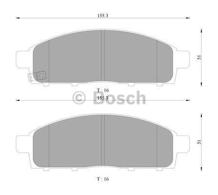 Bosch 0 986 AB9 346 Гальмівні колодки, комплект 0986AB9346: Купити в Україні - Добра ціна на EXIST.UA!