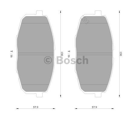 Bosch 0 986 AB9 141 Гальмівні колодки, комплект 0986AB9141: Купити в Україні - Добра ціна на EXIST.UA!