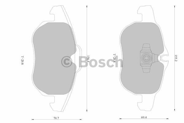Bosch 0 986 AB1 702 Гальмівні колодки, комплект 0986AB1702: Купити в Україні - Добра ціна на EXIST.UA!