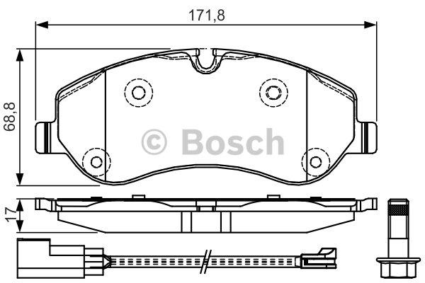 Bosch 0 986 TB3 205 Гальмівні колодки, комплект 0986TB3205: Купити в Україні - Добра ціна на EXIST.UA!
