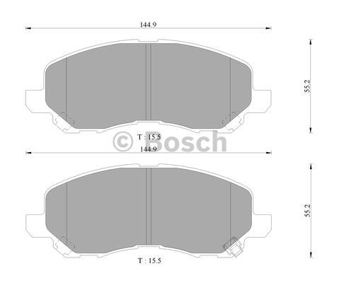 Bosch 0 986 AB9 111 Гальмівні колодки, комплект 0986AB9111: Купити в Україні - Добра ціна на EXIST.UA!
