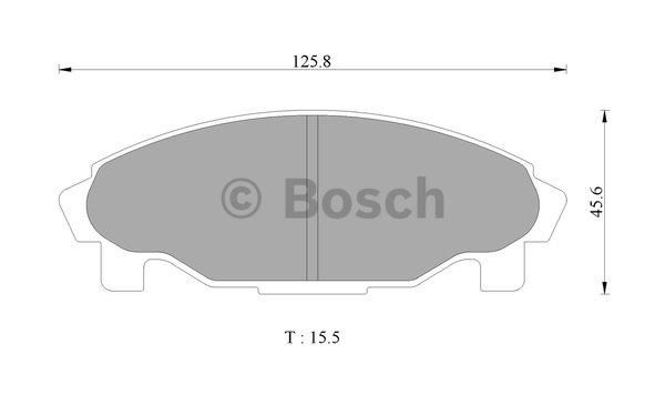 Bosch 0 986 AB9 064 Гальмівні колодки, комплект 0986AB9064: Купити в Україні - Добра ціна на EXIST.UA!